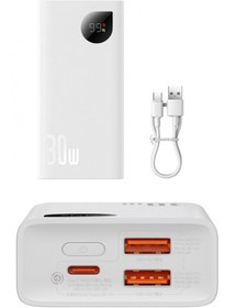 Resim Westus Ultra 30w 10000mah Hızlı Power Bank+kablo Iphone 13/12 Pro Max 11 Samsung Galaxy S21 Ipad Uyumlu 