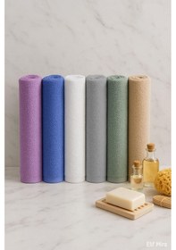 Resim 6 Lı Softtouch El Yüz Banyo Havlusu Seti %100 Pamuklu 50x90 Cm Mavi 