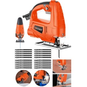 Resim Steiner Alman 4000 W Sjs Metal Şanzıman 6 Kademe Devirli Bakır Sargılı Dekupaj Testere Makinesi 20 Uç 