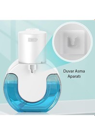 Resim Şarjlı 420ml Sensörlü Sıvı Sabunluk Köpük Makinesi Akıllı Otomatik Sıvı Sabunluk Makinesi Siyah 