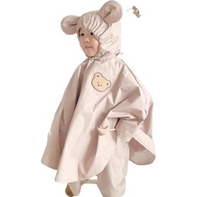 Resim China Kalınlaşmış Çocuk Pelerini Anaokulu Sevimli Ayı Karikatür Yağmurluk Ilkokul Öğrencileri Tüm Vücut Rüzgar Geçirmez Su Geçirmez Panço (Yurt Dışından) 