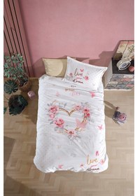 Resim Clasy Dream Bej %100 Pamuk Tek Kişilik Nevresim Takımı Bej 