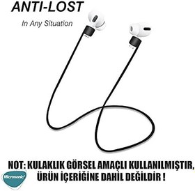 Resim Microsonic Apple AirPods 1. Nesil / 2. Nesil Manyetik Mıknatıslı Kulaklık İpi Mor [AirPods 1/2 ile Uyumlu Kılıf - Mor] 