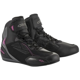 Resim Alpinestars Stella Faster-3 Ds Korumalı Kadın Motosiklet Botu Siyah Gri Fuşya 