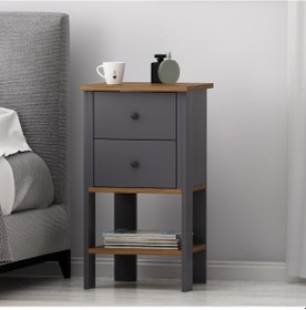 Resim Sem 2 Çekmeceli Komodin Antrasit - Kemençe 