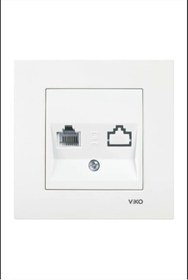 Resim VİKO KARRE 12'Lİ BEYAZ NÜMERİS TELEFON PRİZİ 