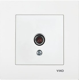 Resim Viko Karre Sonlu Çerçeveli Beyaz Tv Prizi 