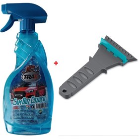 Resim LutiaS Oto Buz Çözücü Sprey 500 Ml ve Araba Araç Kar Buz Temizleyici Buz Kırıcı Silikon Uçlu Buz Kazıyıcı 