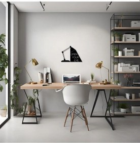 Resim Duvar Dekoru Hediyelik Open Your Eyes Metal Duvar Tablosu İmza 