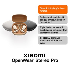 Resim Xiaomi Openwear Stereo Pro Titan Gray Gri Bluetooth Kulaklık (Xiaomi Türkiye Garantili) 