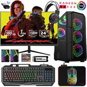 Resim XSR501 AMD Ryzen 7 5700X 24" 32 GB RAM 1 TB M.2 NVMe SSD 8GB RX580 FreeDOS Gaming Masaüstü Xaser