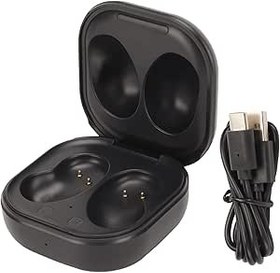 Resim KOSDFOGE Kulaklık Şarj Kutusu Değiştirme, Galaxy Buds Live SM R180 Için Şarj Kablosu Ile USB Şarj Kutusu 