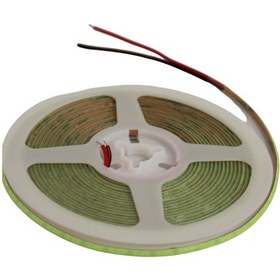 Resim 12 Volt 3mm 400 Ledli İnce Esnek Cob Şerit Led Turkuaz Ip20 5 Metre 