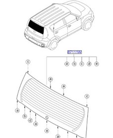 Resim Kia Soul Arka Cam Orjinal | 87110B2010 