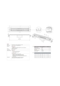 Resim Paslanmaz Pera Etekli Duş Kanalı / Izgarası 50 cm 