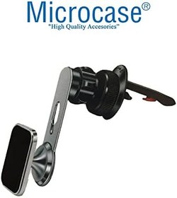Resim Microcase Araç İçi Izgaralıktan Kelepçeli Mıknatıslı Metal Telefon Tutucu - AL3783 
