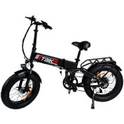 Resim TBIKE T-Bike X5 250W Katlanabilir Elektrikli Bisiklet Siyah-Gri-Turuncu 
