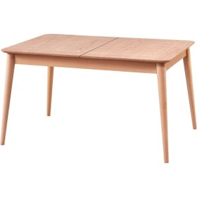 Resim Mavikoltukdöşeme Ms - Msa 188 / 140 Cm Sabit Retro Dikdörtgen Yemek Masası Cilasız Ahşap 