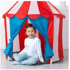Resim IKEA Cırkustalt Çocuk Bebek Katlanabilir Oyun Çadırı 100x120 Cm 