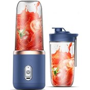 Resim Hfambition Mavi 400ml Taşınabilir Otomatik Meyve Suyu Blenderı - 140w, 6 Yaprak Çelik Bıçak, 9 Saniyede Hazır, 12000mah Pil 