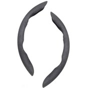 Resim Yeiuyi Kürk Yarı Çevreleyen Direksiyon Simidi Kapağı Gri 