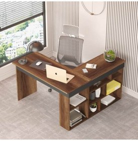 Resim Robin Home Boston L Ofis Çalışma Masası Ofis Takımı Masa Sehpa Keson Barok-antrasit 