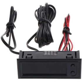 Resim Araç Içi Dijital Saat-derece-voltaj Karavan Marine gösterge 