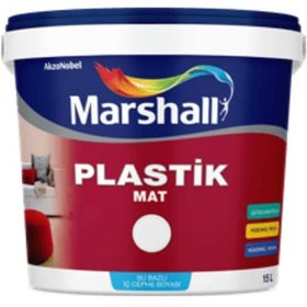 Resim Marshall Plastik Mat İç Cephe Boyası Beyaz 15l 15 L 