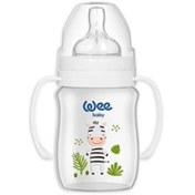 Resim Wee Baby Safari Geniş Ağızlı Kulplu PP Biberon 0-6 Ay 250 ml 