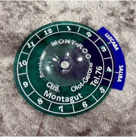 Resim Korkmaz Oto Market & Aksesuar Etiketçilere Yuvarlak Park Saati Yeşil 