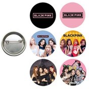 Resim Parti Dükkanım Black Pink Parti Rozeti 6 Adet 