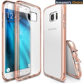 Resim Ringke Fusion Galaxy S7 Edge ile Uyumlu Kılıf Rose Gold 