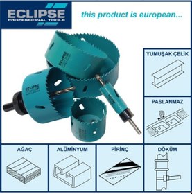 Resim Eclipse Ebv30-127 Hss Delik Açma Testeresi 127mm 