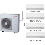 Resim Toshiba 4M Multi Split Klima Uyumlu 10.000+10.000+10.000+ 12.000 BTU/h 