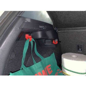 Resim Siyah Renk Vw Golf Mk7 Arka Bagaj Eşya Tutucu Mandal 4647214 