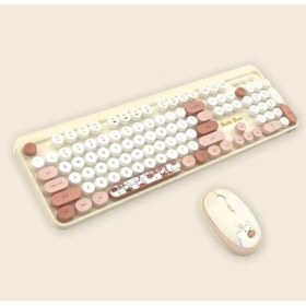 Resim shopwave Hello Bear Sütlü Çay Klavye Mouse Set 