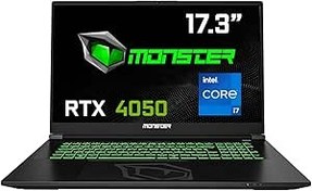 Resim Monster Abra A7 V16.1.2 Intel Core i7 13700HX 32 GB RAM 1 TB SSD 6 GB RTX 4050 FreeDos 17,3" FHD 144 Hz Oyun Bilgisayarı 