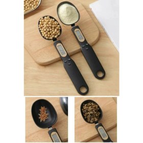 Resim Dijital Mutfak Ölçüm Kaşığı - LCD Ekran Hassas Mutfak Tartısı 500GR./0.1 Gr. 