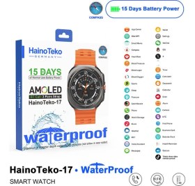 Resim Haino Teko 17 Su Geçirmez 15 Gün Şarj ve Pusula Özellikli Akıllı Saat 