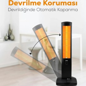 Resim UFO Micatronic 1900 W Kule Tipi Isıtıcı Güçlü Isıtma Performansı ile Ev ve Ofis İçin Uygun 