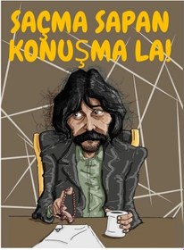 Resim Behsat Ç Saçma Sapan Konuşma La Ahşap Retro Vintage Poster 