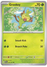 Resim Grookey 014/167 - Twilight Masquerade - Pokemon Kartı Mint 