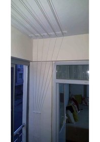 Resim Asansörlü Çamaşır Askısı Tavan Tipi 5 Çubuk 180 CM Beyaz 