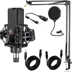 Resim Midex MX-2020 STF Stüdyo Kondenser Mikrofon Stand Filtre 