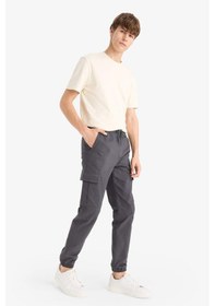 Resim Defacto Kargo Cepli Jogger Paça Pantolon F2044ax25wnar104 Antrasit-ar104 