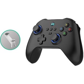 Resim Z03 Çift Joystick Kablosuz Oyun Denetleyicisi Telefon Klipsli Bluetooth 5.3 Gamepad Siyah 