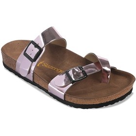 Resim Slazenger LARA Kadın Parmak Arası Plaj Pembe Rugan Terlik 