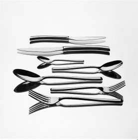 Resim Elegance Sade 12 Kişilik 84 Parça Kutulu Çatal Kaşık Bıçak Takımı 