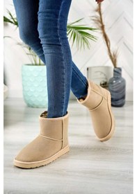 Resim Pierre Cardin Kadın İçi Peluş Süet Bej Günlük Bot 52127 Bej 