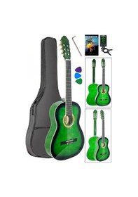 Resim Victor Klasik Gitar Seti Yeşil Renk 